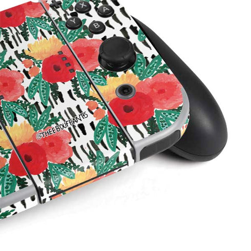 Bouffants and Broken Hearts Bouquets Print 3 Nintendo Switch OLED (2021) Skin